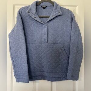 Eddie Bauer Light Blue Quilted Pullover